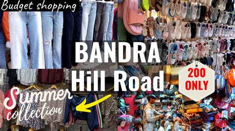 bandra hill road shopping market.